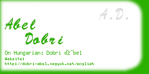 abel dobri business card